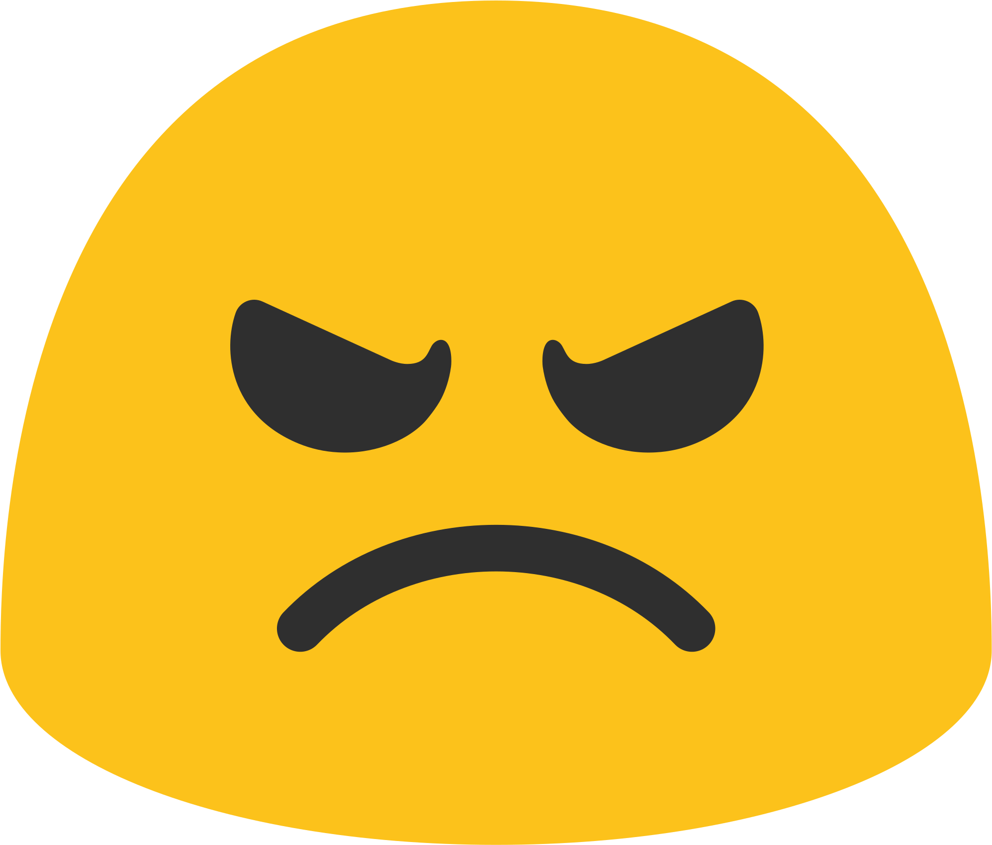 Open - Angry Face Emoji Transparent (2000x2000), Png Download