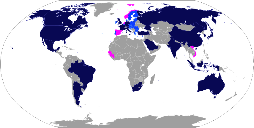 One World One Ocean - Esperanto Speakers In The World (863x443), Png Download