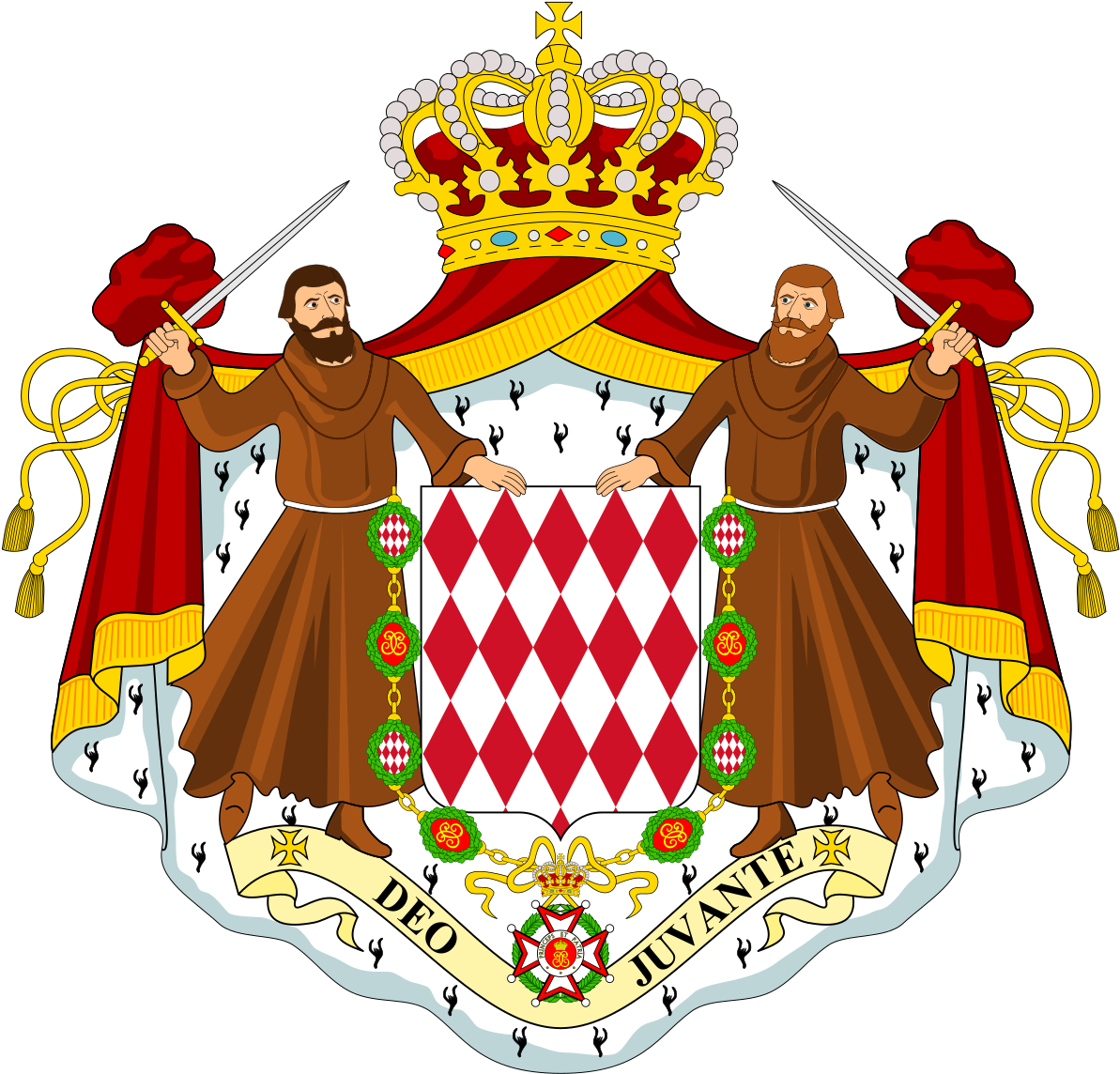 Vladimir Putin - Monaco Coat Of Arms (1200x1152), Png Download