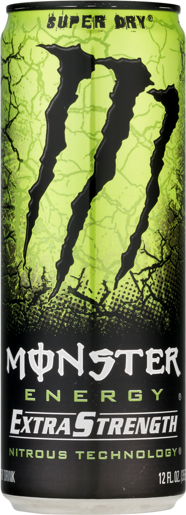 Monster Extra Strength Energy Drink - 12 Fl Oz Can (1800x1800), Png Download