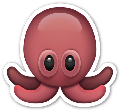 261 Images About Png Emoji On We Heart It - Octopus Emoji No Background (480x442), Png Download