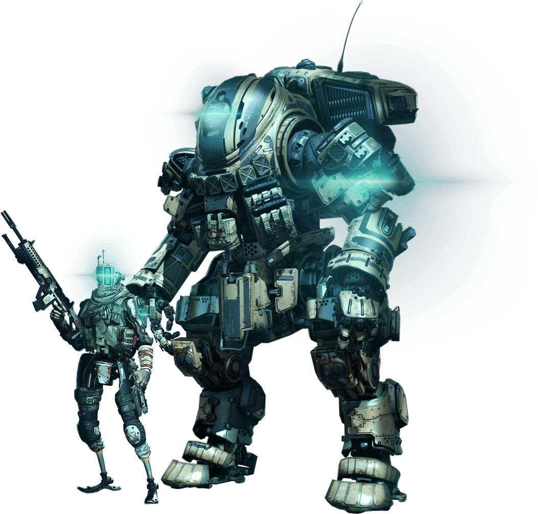 Parche De La Tech Test Y Detalles De Todos Titanfall - Titanfall 2 Titans And Pilots (1400x1021), Png Download