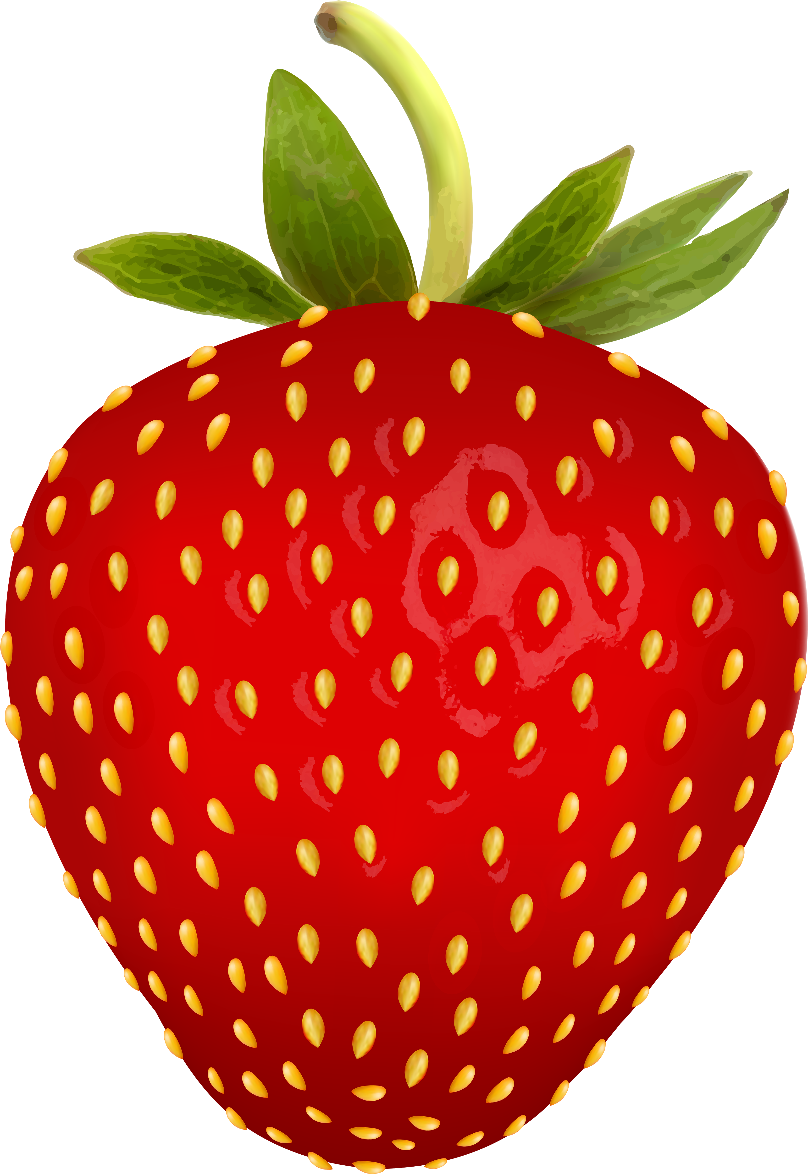 Strawberry Png Free Clip Art Image - Clip Art Strawberry Png (3442x5000), Png Download