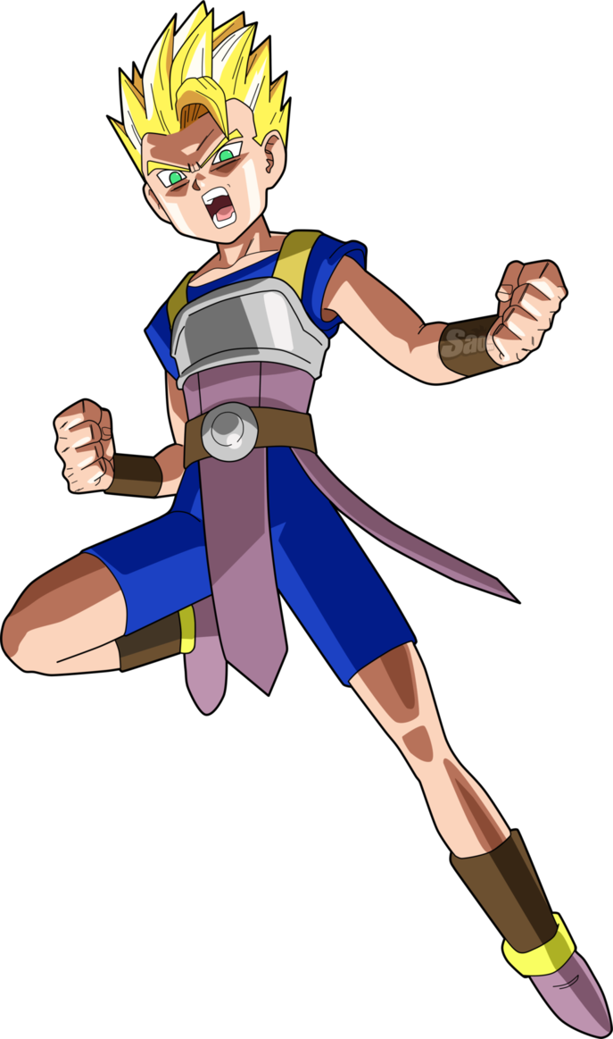 Cabba Super Saiyan - Dragon Ball Super Kyabe Ssj (687x1163), Png Download