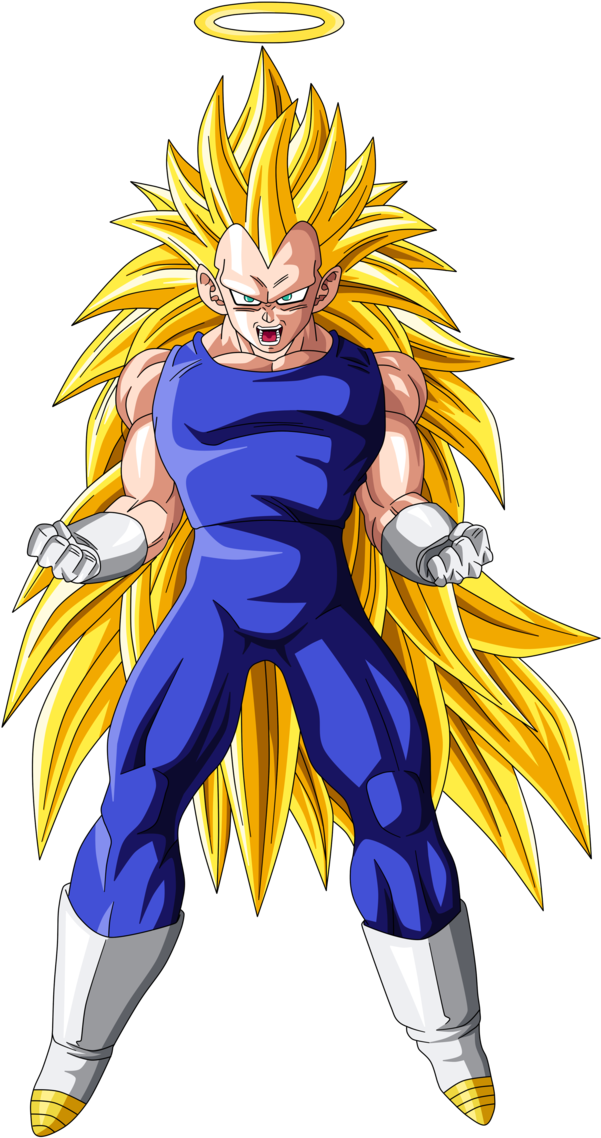 Vegeta Super Saiyan 3 - Dragon Ball Z Vegeta Ssj (678x1177), Png Download