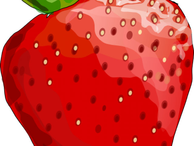 Drawn Strawberry Svg - Transparent Background Strawberry Clipart (640x480), Png Download