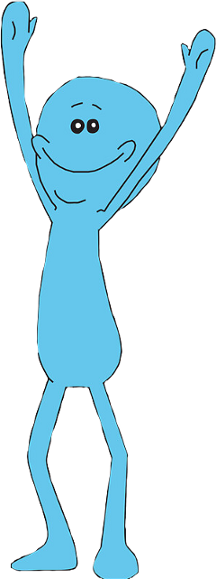 Rickandmorty Rickandmorty4life Mrmeeseeks Mrmeekseeks - Rick And Morty (240x641), Png Download