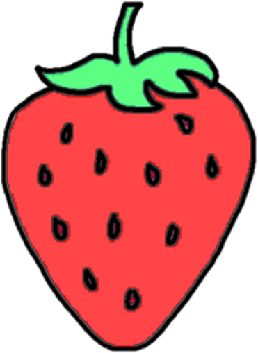 Scstrawberries Strawberries Stickers Edit Edits Png - Strawberry Stickers Png (1024x1024), Png Download