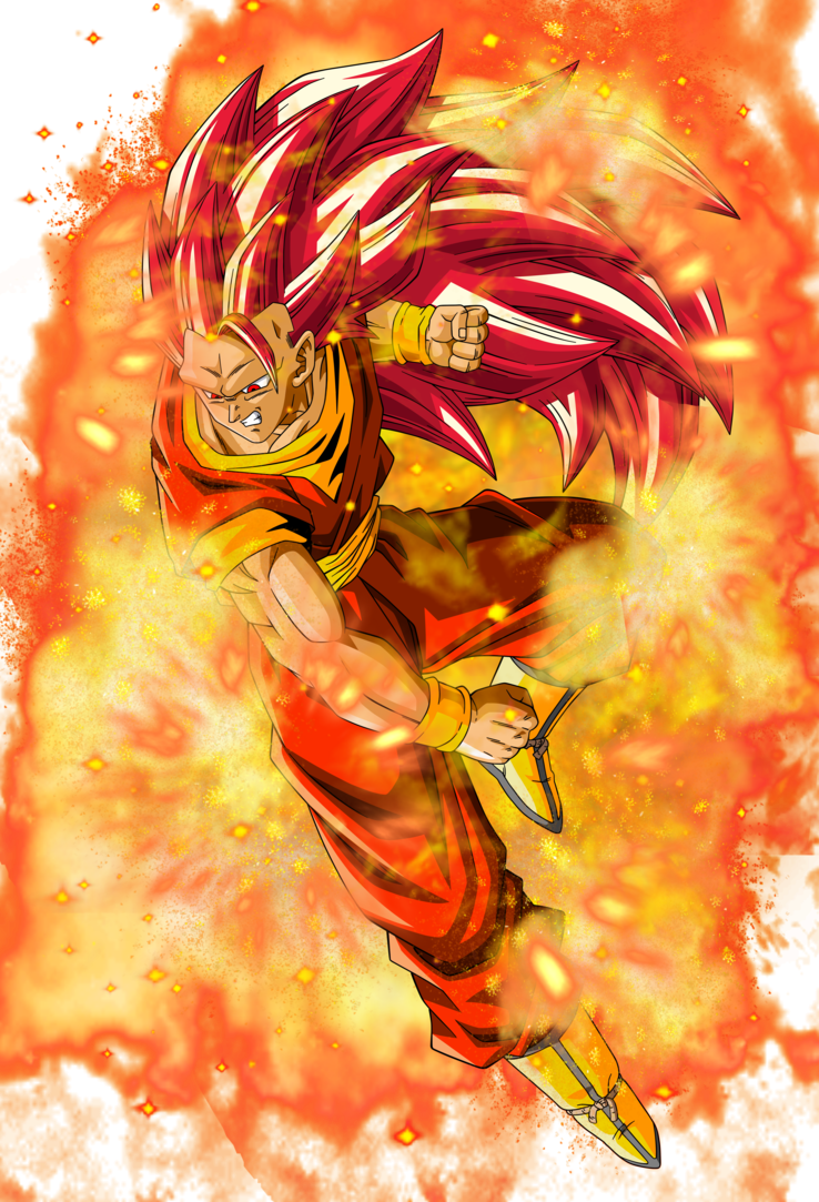 Ssj God 3 Goku (738x1083), Png Download