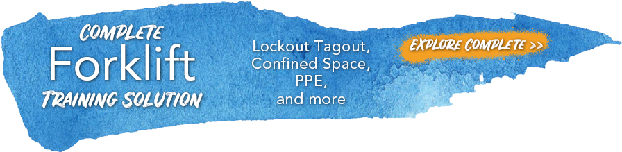 Complete Forklift Training Solution - Safety (895x232), Png Download