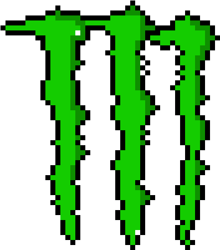 Monster Energy - Monster Energy Pixel Art (480x520), Png Download