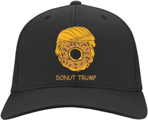 Donut Trump C813 Port Authority Flex Fit Twill Baseball - Donut Trump Stc19 Sport-tek Flat Bill High-profile (480x480), Png Download