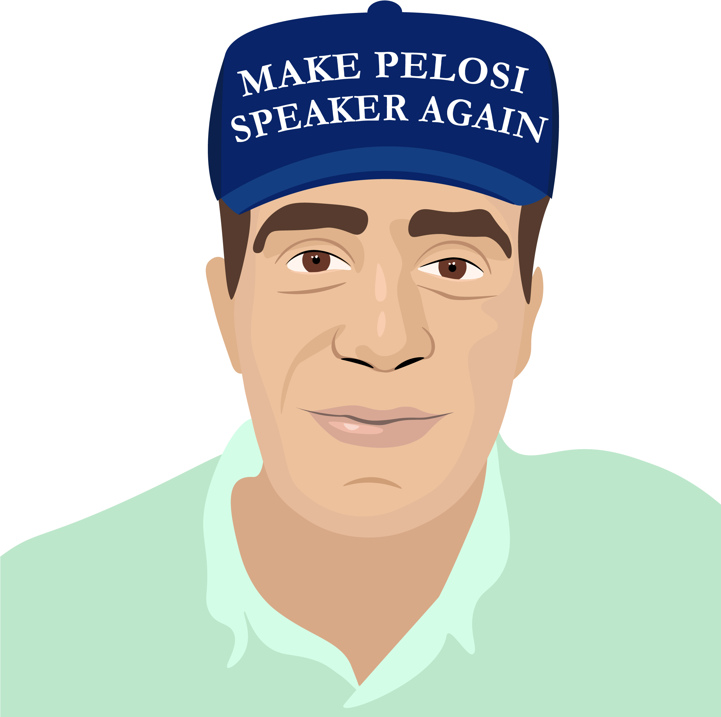 "make Pelosi Speaker Again" - Demencia (2500x2500), Png Download
