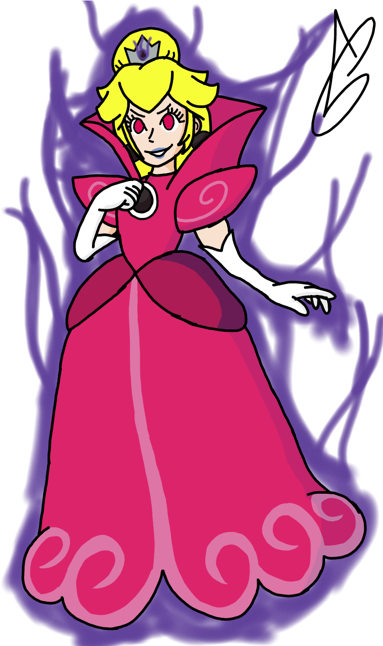 Shroob Princess Peach W/ Dark Aura - Dark Princess Peach (800x1280), Png Download