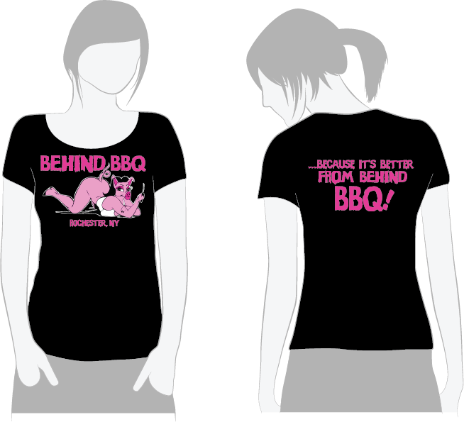 Black Ladies Deep Scoop T-shirt - Shirt Black Png Girl (654x595), Png Download