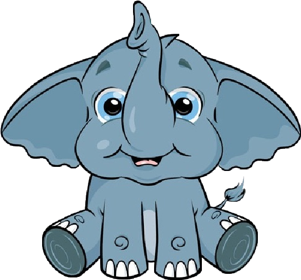 Elephant Clipart Mouth - Cute Baby Elephants Clipart (600x600), Png Download