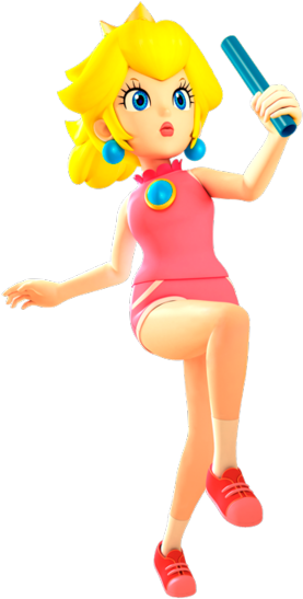 Click To Edit - Princess Peach Sports Outfit (320x600), Png Download