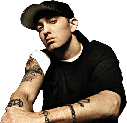 Eminem Png Clipart - Eminem With Chain (449x425), Png Download