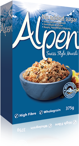 Information - Alpen No Added Sugar Delivered Worldwide (462x573), Png Download