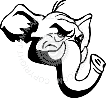 Elephant (361x335), Png Download