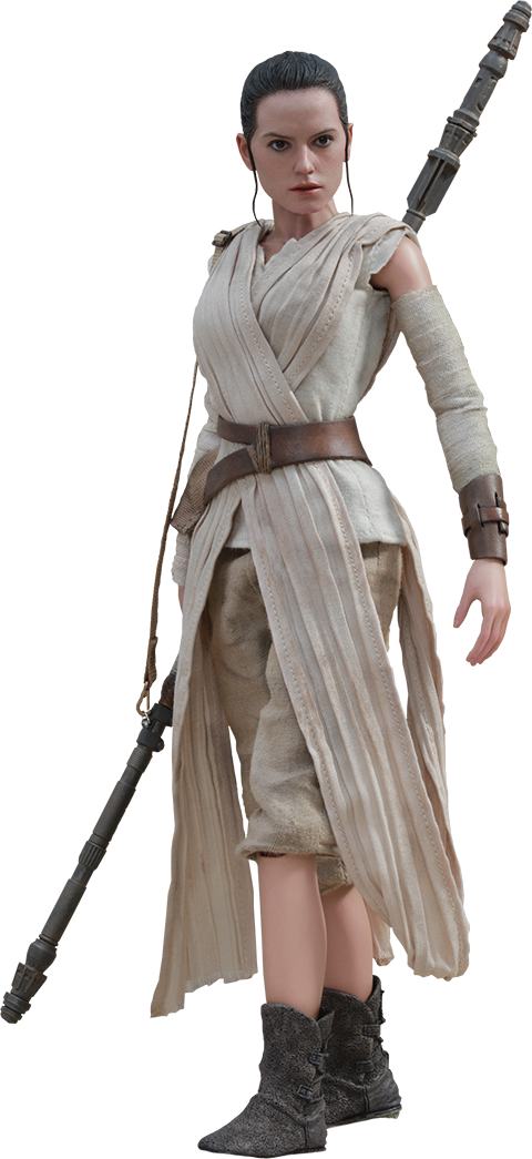 Scavenger Rey - Star Wars Rey Action Figure (480x1045), Png Download