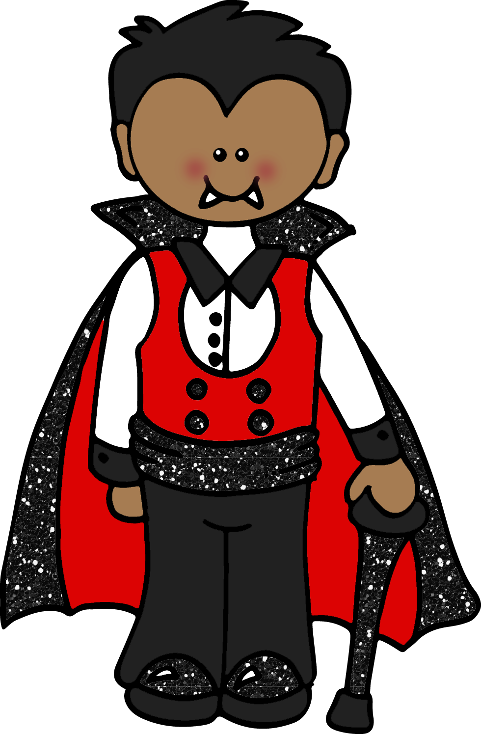 Chucky Clipart At Getdrawings - Clipart Image Vampire Halloween (980x1495), Png Download