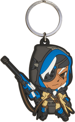Cute But Deadly Ana Keychain - Overwatch Cute But Deadly Ana (550x550), Png Download