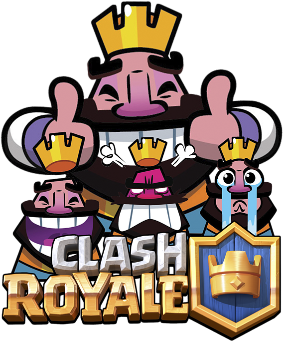 Clash Royale Rey Png - Clash Royale Cry Emote (589x700), Png Download