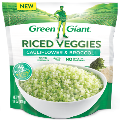 Product 1029gg Riced - Green Giant Riced Cauliflower Medley (400x400), Png Download