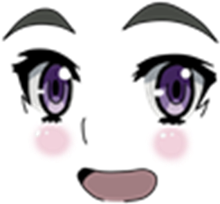 Anime Face Png - Chika The Coffin Princess Face (420x420), Png Download