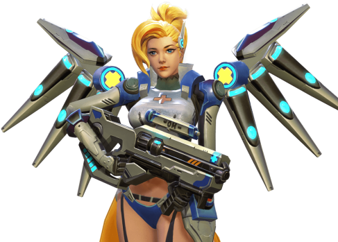 “mercy” Wears No Pants In This Blatant Overwatch Clone - Hero Mission Overwatch Clone (800x381), Png Download