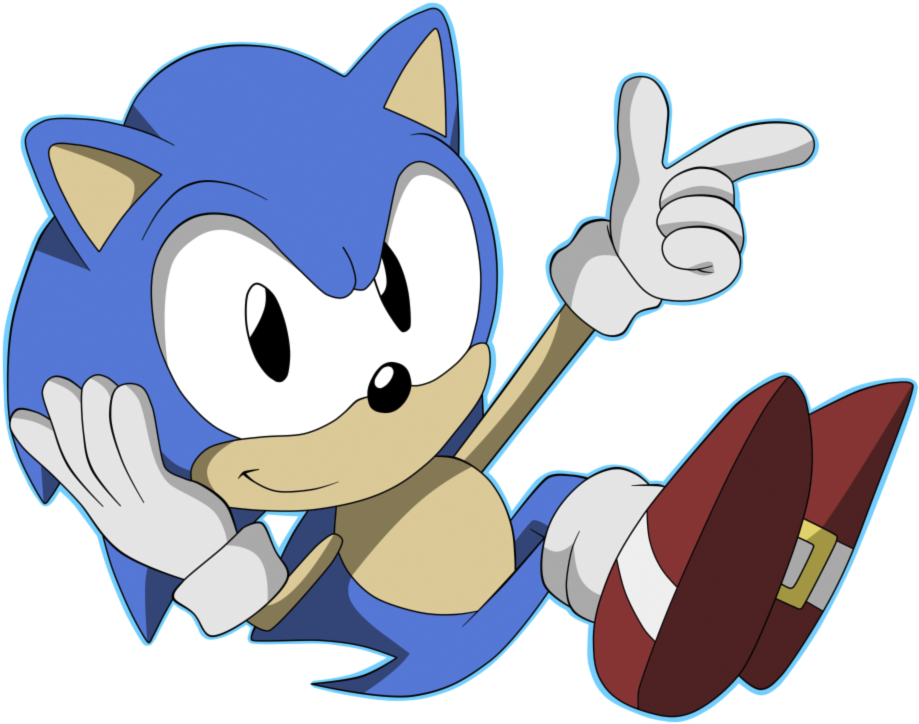 Classic Sonic By Krizeii-d54flvn - Sonic The Hedgehog (1000x744), Png Download