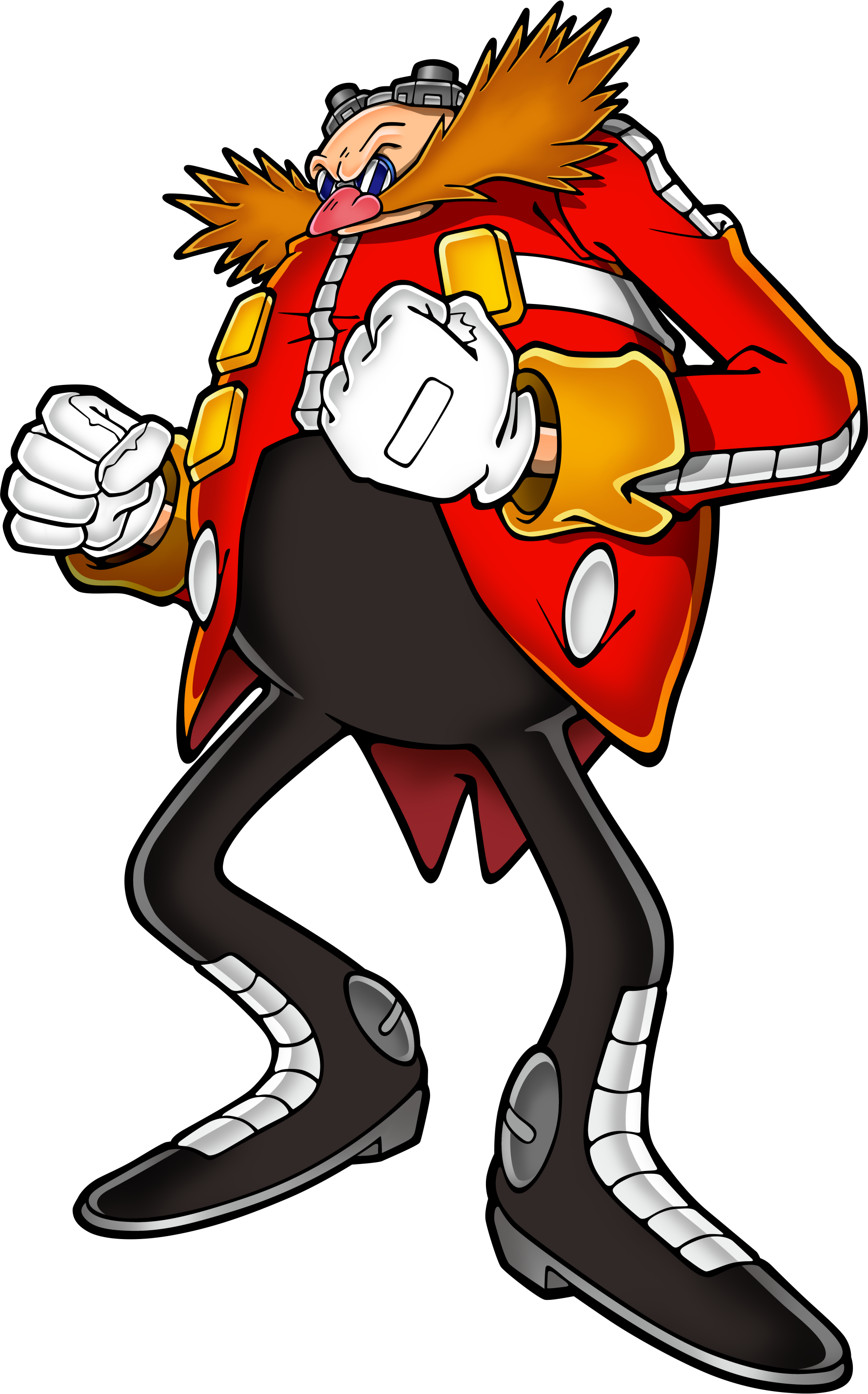 Sonic Art Assets Dvd - Eggman Sonic Adventure Art (1772x2843), Png Download