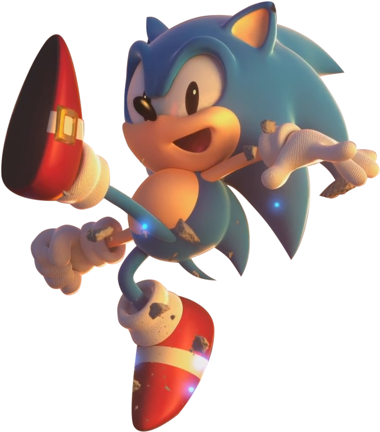 Project Sonic 2017 Classic Sonic Transparent By Tbsf-yt - Sonic Forces Classic Sonic Png (850x939), Png Download