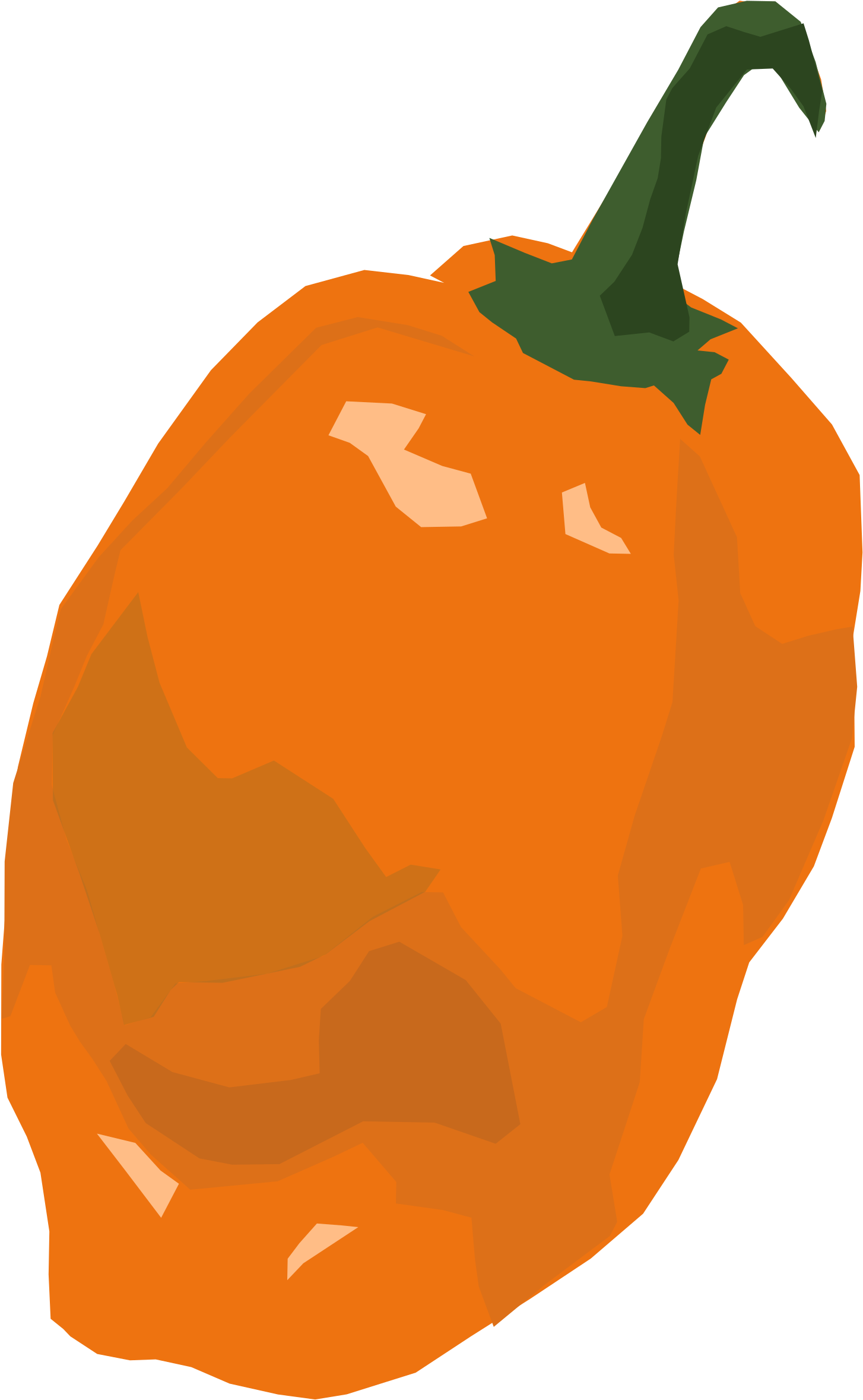 Pepper Computer Icons Coreldraw - Habanero Clip Art (530x750), Png Download