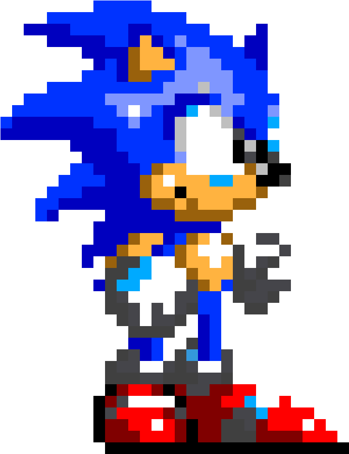 Classic Sonic The Hedgehog - Sonic 3 Sonic Sprite (960x1176), Png Download