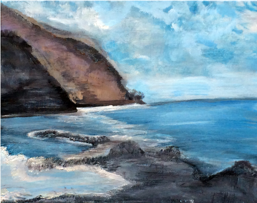 Lady Lounging At Big Sur - Big Sur (500x500), Png Download