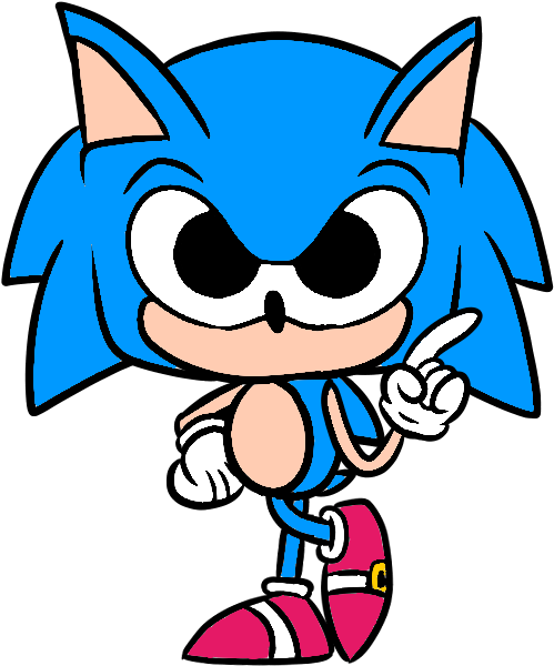 Classic Sonic Pop Concept I Made - Sonic The Hedgehog (538x667), Png Download