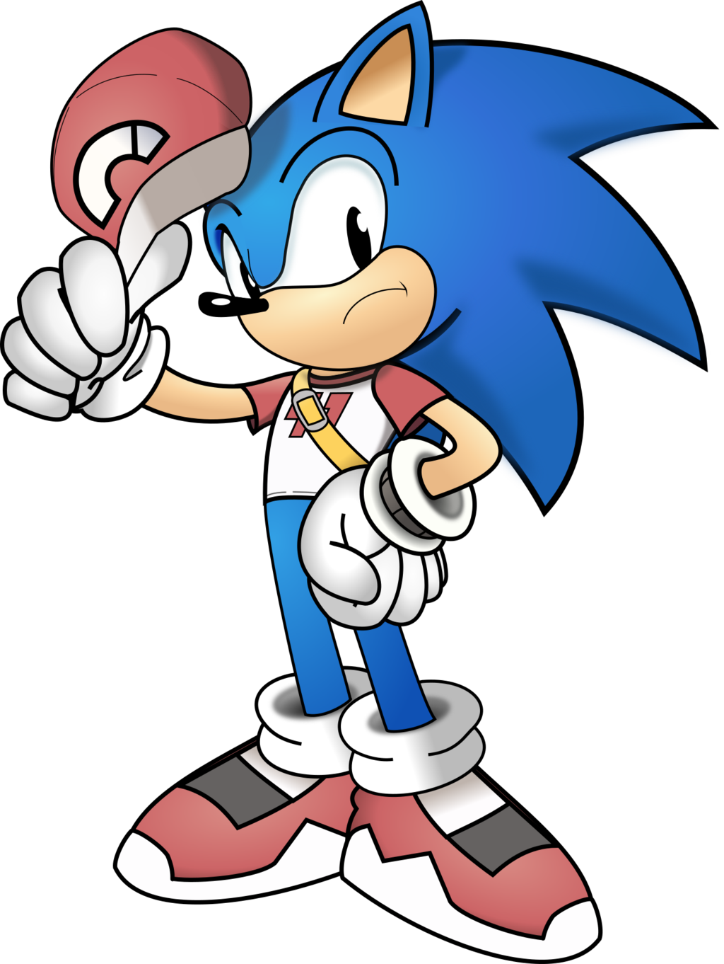 Sonic The Hedgehog Clipart Red - Sonic The Hedgehog Pokemon Red (1024x1362), Png Download