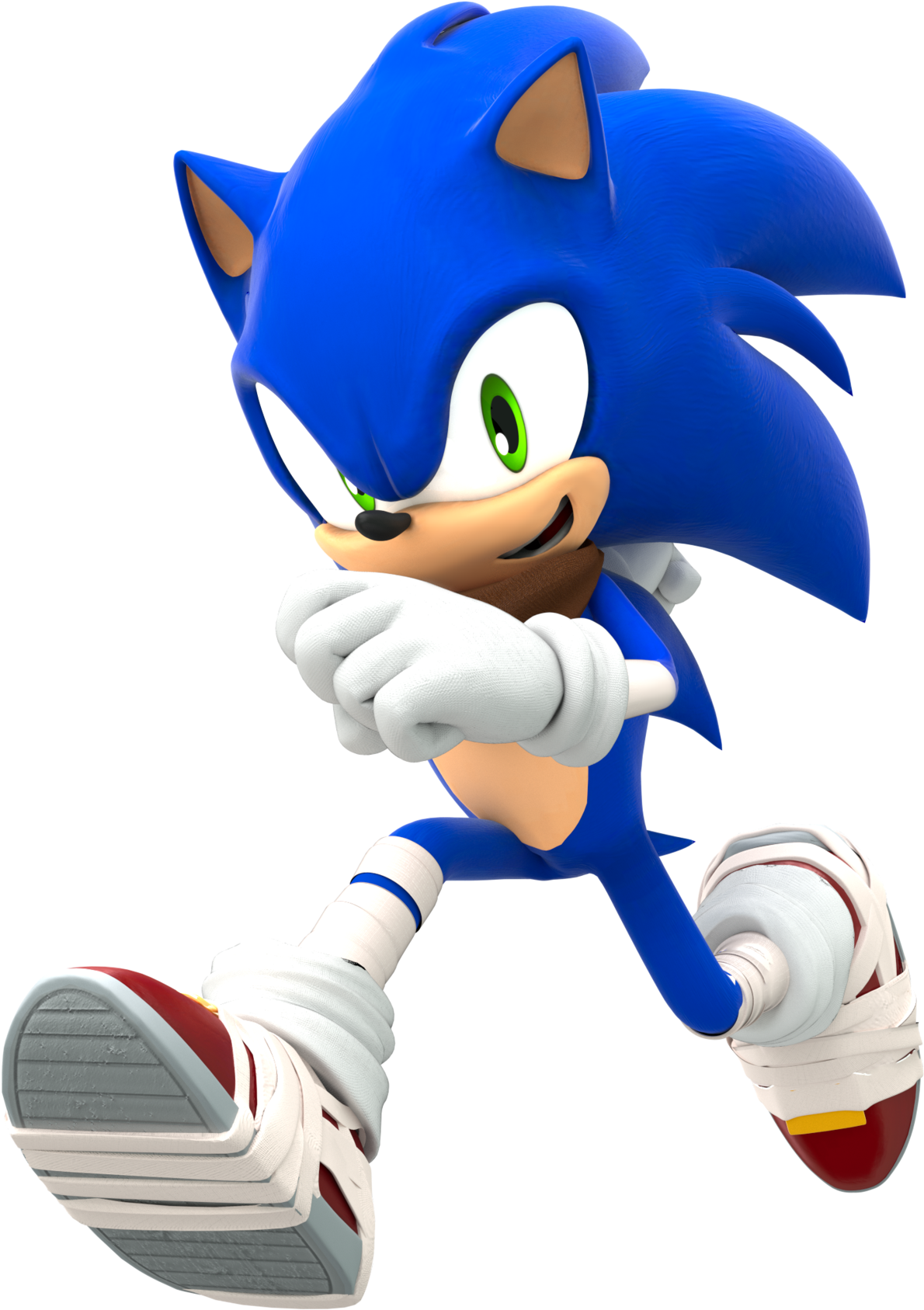 Sonic Boom Sonic Running (1600x1816), Png Download
