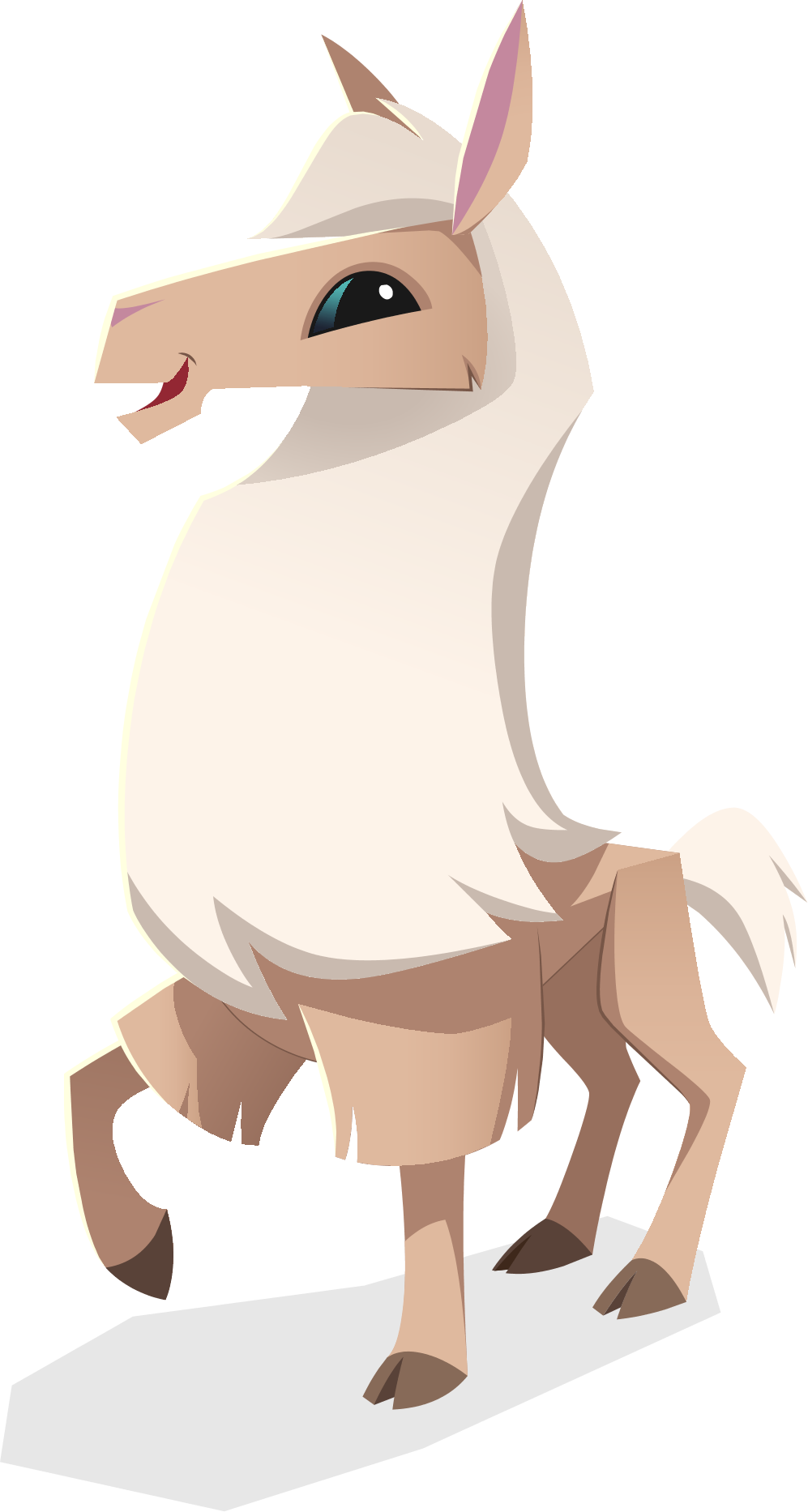 Llama Derp - Animal Jam Llama (997x1866), Png Download