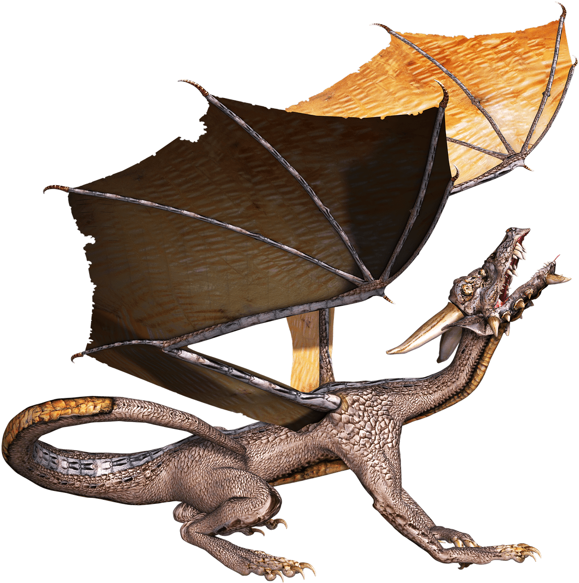 Dragon Head Up - Fantasy (1280x1227), Png Download