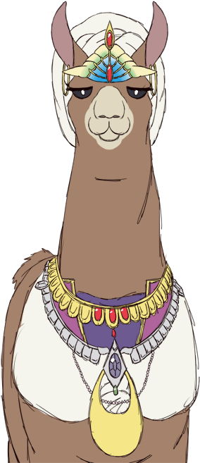 Llama Sanbad By Lskandar On Deviantart Llamasanbad - Anime Llama Png (400x679), Png Download