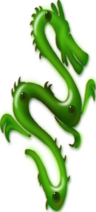 Chinese Jade Dragon 246 - Jade Dragon Png (333x733), Png Download