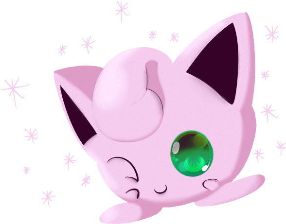Wallpapers For > Jigglypuff Wallpaper - Cute Jigglypuff (1024x768), Png Download