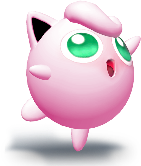 Ssbe Jigglypuff - Pokemon Jigglypuff 3d Png (521x643), Png Download
