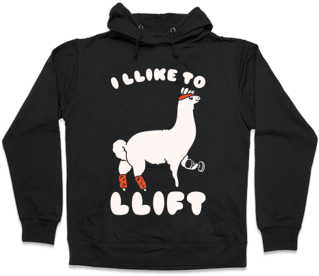 I Like To Lift Llama Hoodie - Midoriya Izuku Hoodie (484x484), Png Download