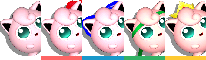 Jigglypuff Palette - Melee Jigglypuff (680x200), Png Download