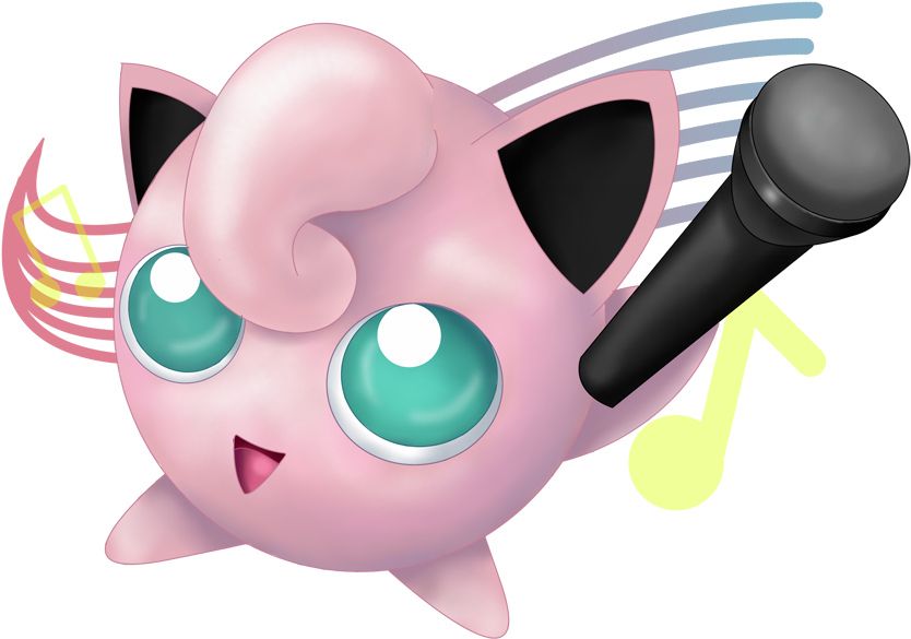 #039 Jigglypuff Used Sing And Disarming Voice - Pokémon (849x620), Png Download