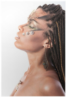 Portrait Of An African American Woman With Dreadlocks - Peinados Para Soldados Mujer Con Rastas (400x400), Png Download